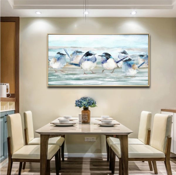 Art - Wrens in a row WRW