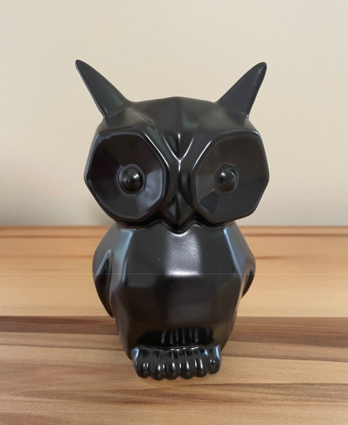 REDUCED WAS $19.95 Owl - Geometric Large Black GLB