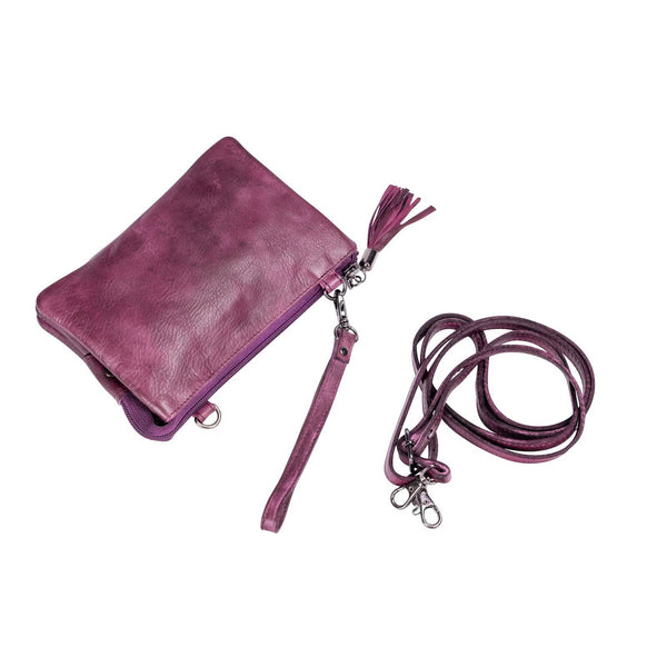 Greenwood Leather - Shoulder Bag Lavender GLV