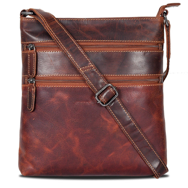Greenwood Leather - Leather Crossbody Purse - Sandel GWPS