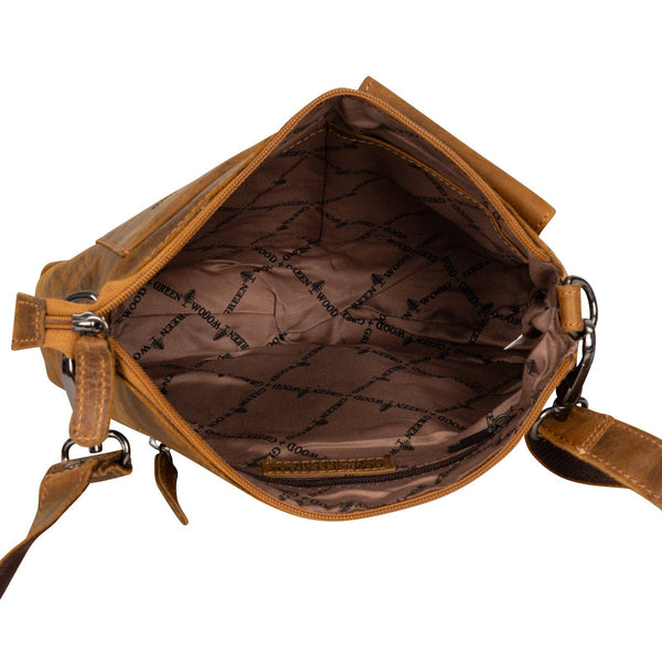 Greenwood Leather - Leather Shoulder Bag Gisborne - Camel GWG