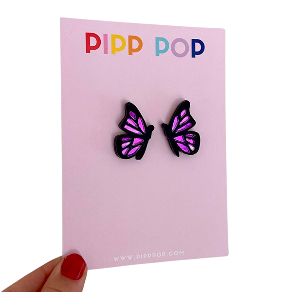 Earrings - Butterfly Studs - PPBS