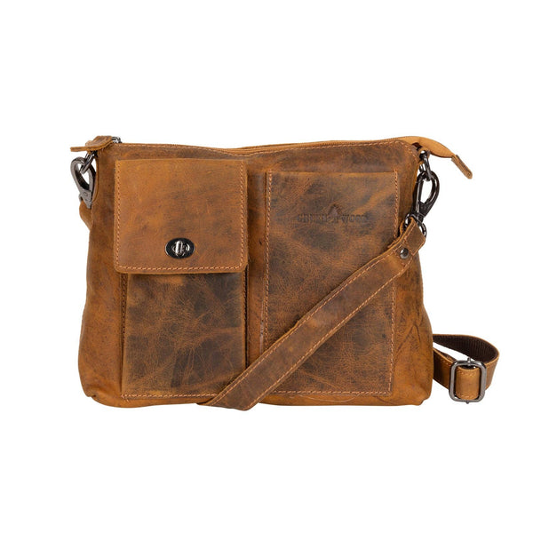 Greenwood Leather - Leather Shoulder Bag Gisborne - Camel GWG