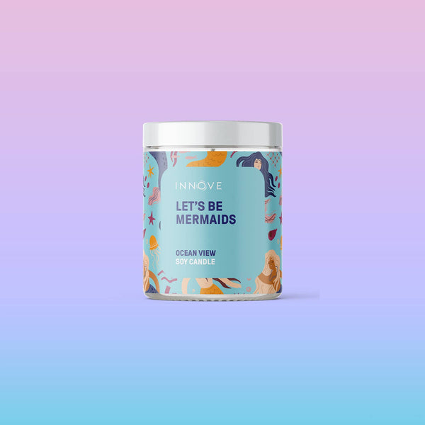 Candles - Let's Be Mermaids Soy Candle - Ocean View Fragrance CLM