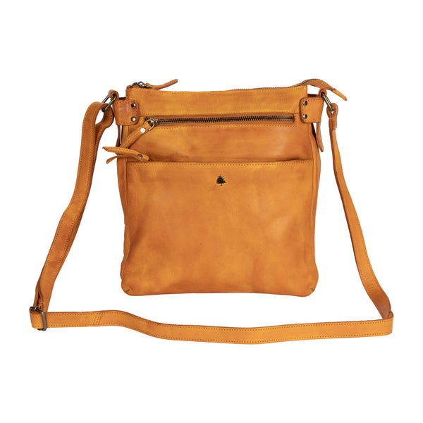 Greenwood Leather - Leather Shoulder Bag Robbie Yellow GLY