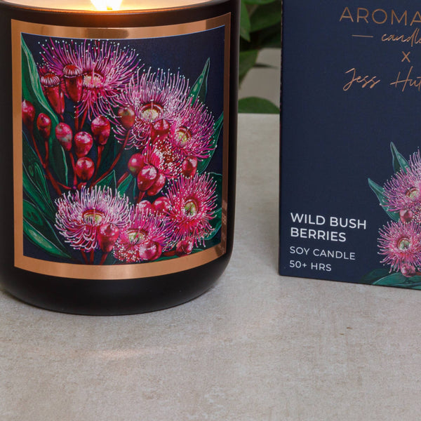 Candle * - AROMA POT - Australian artist soy candle - Wild Bush Berries APWB 🌟