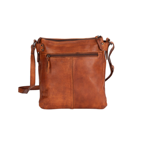 Greenwood Leather - Leather Shoulder Bag Robbie Cognac GLRC