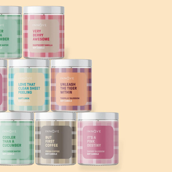 Candle - Very Berry Awesome Soy Candle - Raspberry Vanilla Fragrance CVBA