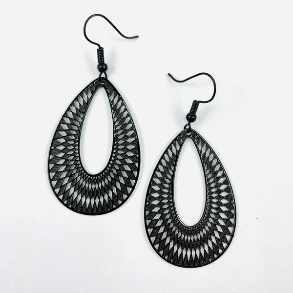 Earrings - Filigree Teardrop Dangles SBF