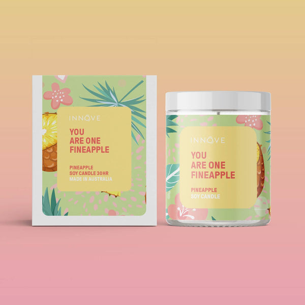 Candle - You Are One Fineapple Soy Candle - Pineapple Fragrance CPF