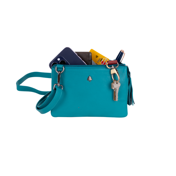 Greenwood Leather - Shoulder Bag Turquoise GLT