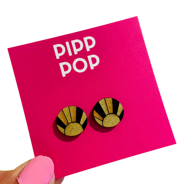 Earrings - Setting Sun Studs - Select Colour PPSS