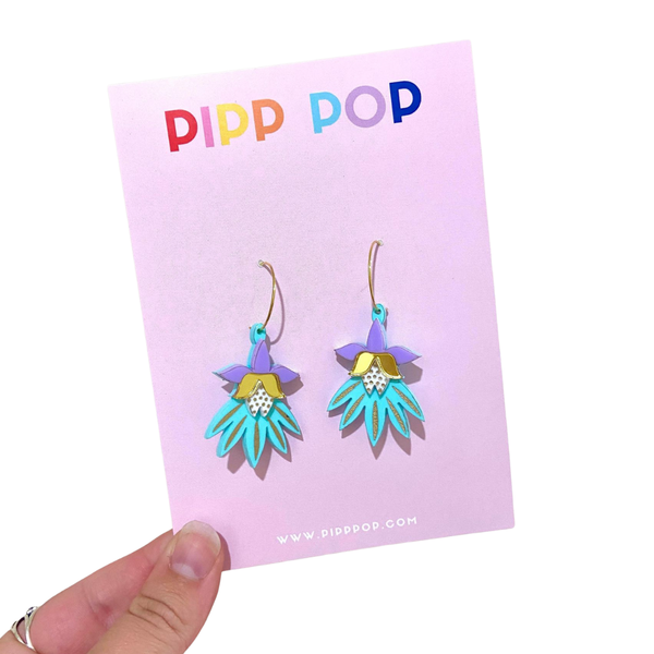 Earrings - Dancing Blooms Statement Dangles PPDB