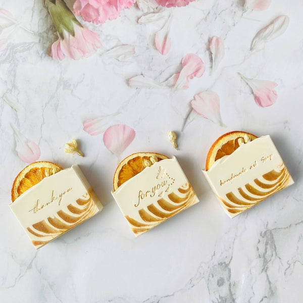 Soap - Australian-made Artisan Natural Soap - Orange & Jasmin Joy SOJ