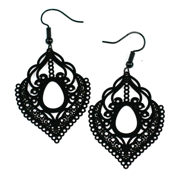 Earrings - Fancy Filigree Drop Earrings SBEF
