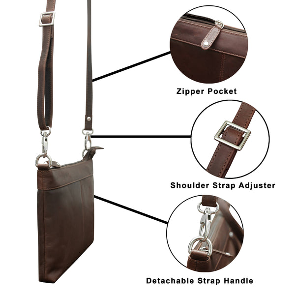 Cenzoni Leather Women's Crossbody Bag CWB