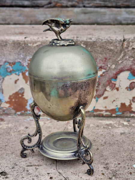 REDUCED WAS $195 Vintage English Silver Plated Egg Holder / Warmer MSEW