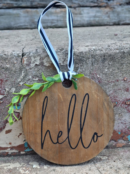 REDUCED WAS $25 - Wall Hanging - Hello WHH2