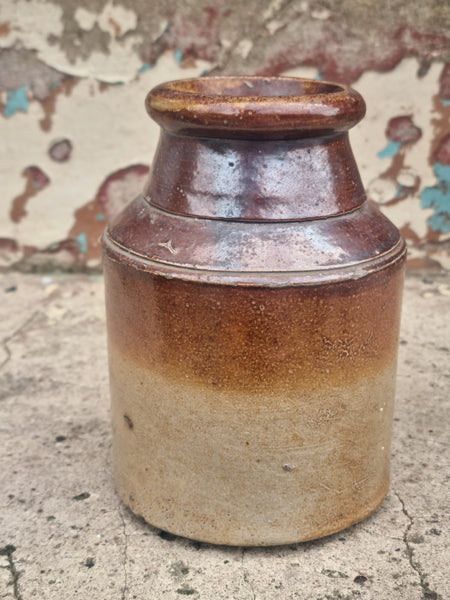 Antique IC Hoffmann Red Current Jelly Stone Jar MSCJ