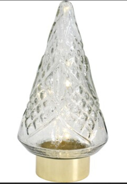 Lantern - Christmas Tree Clear Glass M LCG