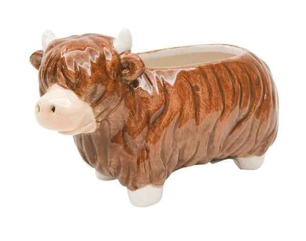 Planter Highland Cow 2 sizes PHC