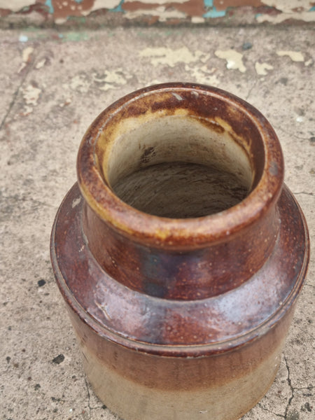 Antique IC Hoffmann Red Current Jelly Stone Jar MSCJ