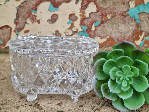 Vintage Crystal Lidded Dish FCL