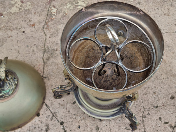 REDUCED WAS $195 Vintage English Silver Plated Egg Holder / Warmer MSEW