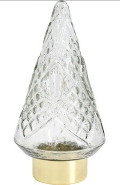 Lantern - Christmas Tree Clear Glass M LCG