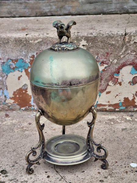 REDUCED WAS $195 Vintage English Silver Plated Egg Holder / Warmer MSEW