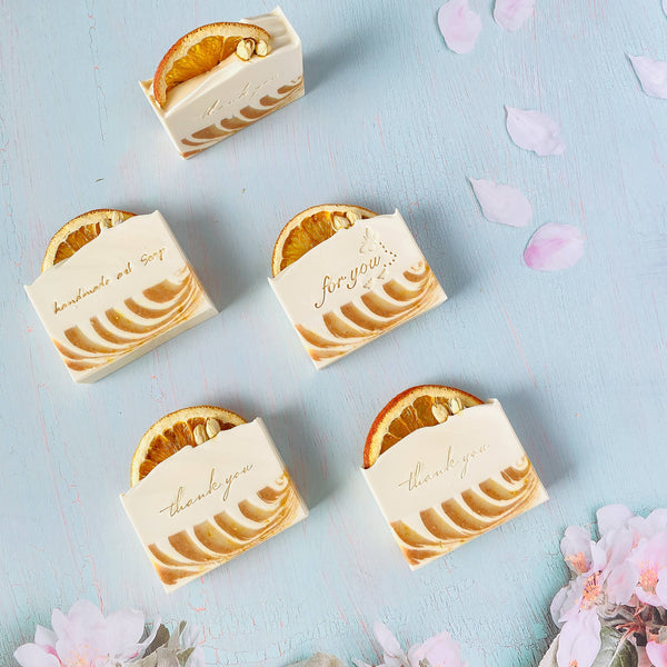 Soap - Australian-made Artisan Natural Soap - Orange & Jasmin Joy SOJ