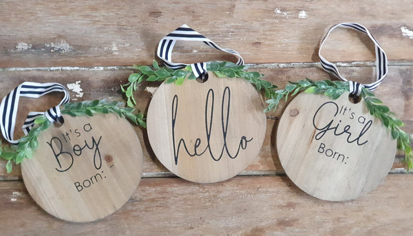 REDUCED WAS $11.95 Wall Hanging - It's a Boy WHB +