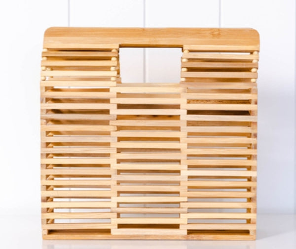 REDUCED WAS $79.95 Bamboo bag - square