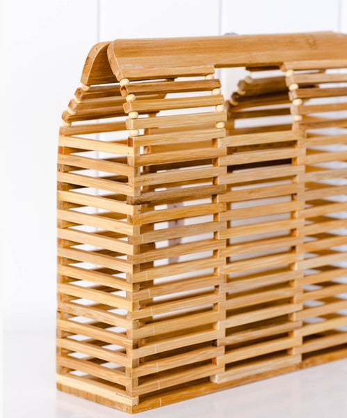 REDUCED WAS $79.95 Bamboo bag - square