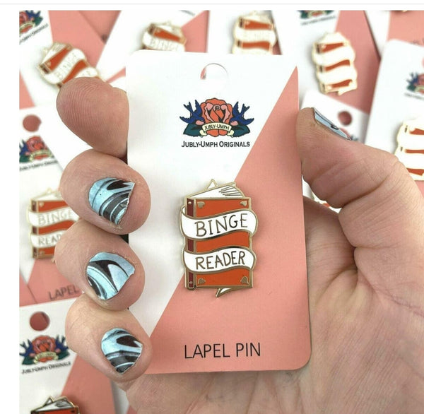 Jubly-Umph Lapel Pin - Binge Reader  🌟