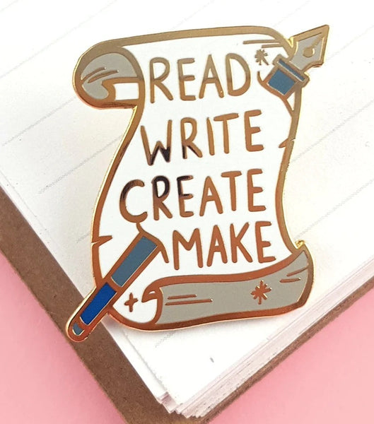 Jubly-Umph Lapel Pin - Read. WRITE. Create. MAKE JRC 🌟
