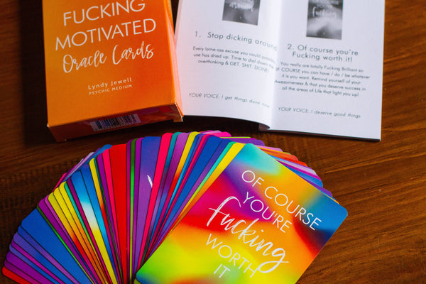 Get Fucking Motivated Oracle Cards GFM 💚