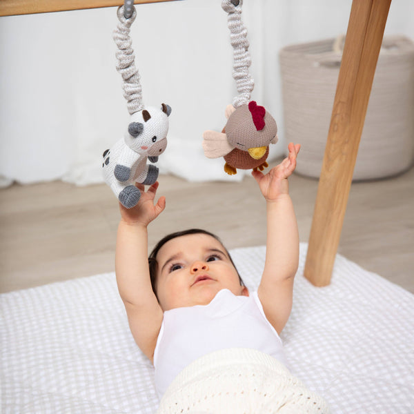 2pk Stroller Toy - Cow & Chicken SCC