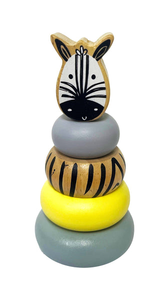 Wooden Mini Safari Animal Stacking Toy assorted WSA