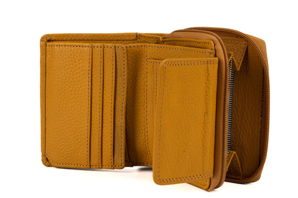 Greenwood - Women's Leather Wallet Tina - Yellow GWY