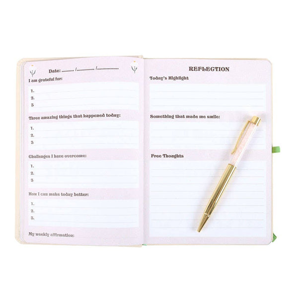 Keep Going, Keep Growing Notebook with Rose Quartz Pen KGN