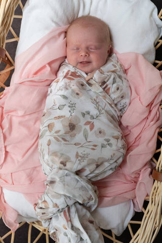 Muslin Wrap - Boho Floral Muslin Wrap/Swaddle 2025 MWBF