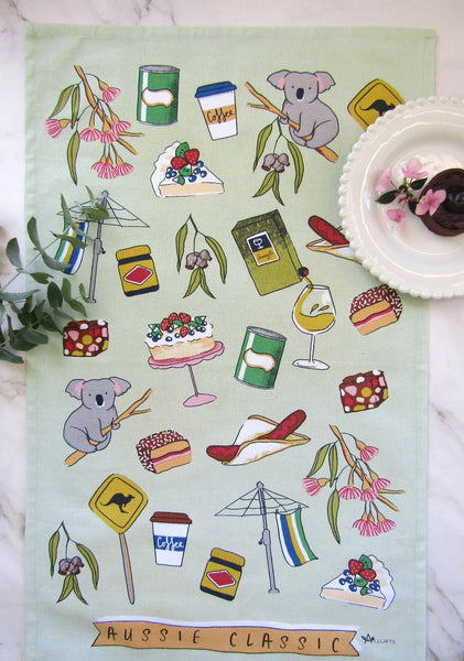 Tea Towel - Aussie Classics TTAC