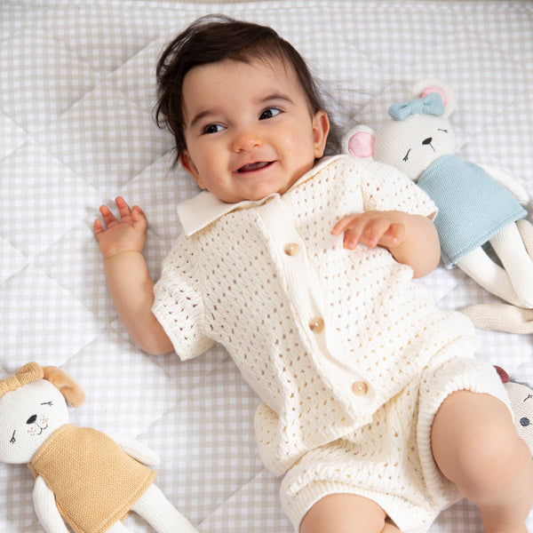 Knitted Animal Toy- Molly the Mouse 2025 KMM