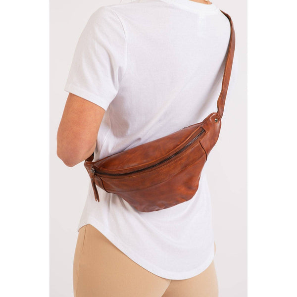 Womens Leather Bum Bag - Lina GWLB