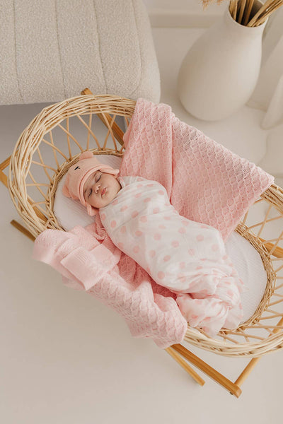 ICE CREAM & PINK SPOT MUSLIN WRAP 2 PACK CPT