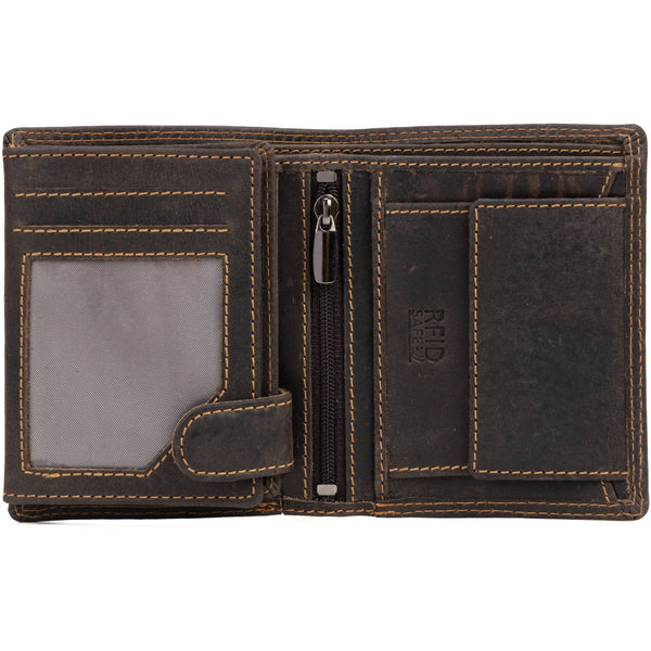 Men's Leather Wallet Tyler - Brown GW8115BRN MLB