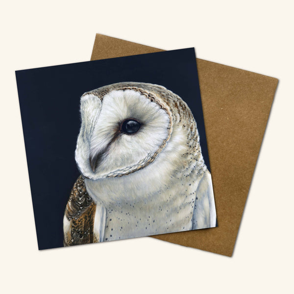 Luna the Barn Owl Greeting Card JLO 💚