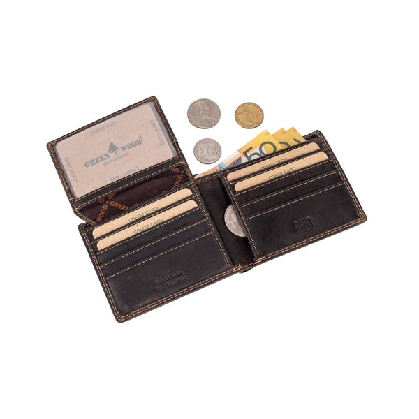 Samson RFID Leather Wallet – Brown GSB