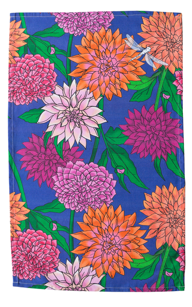 Tea Towel - Dahlias TTD